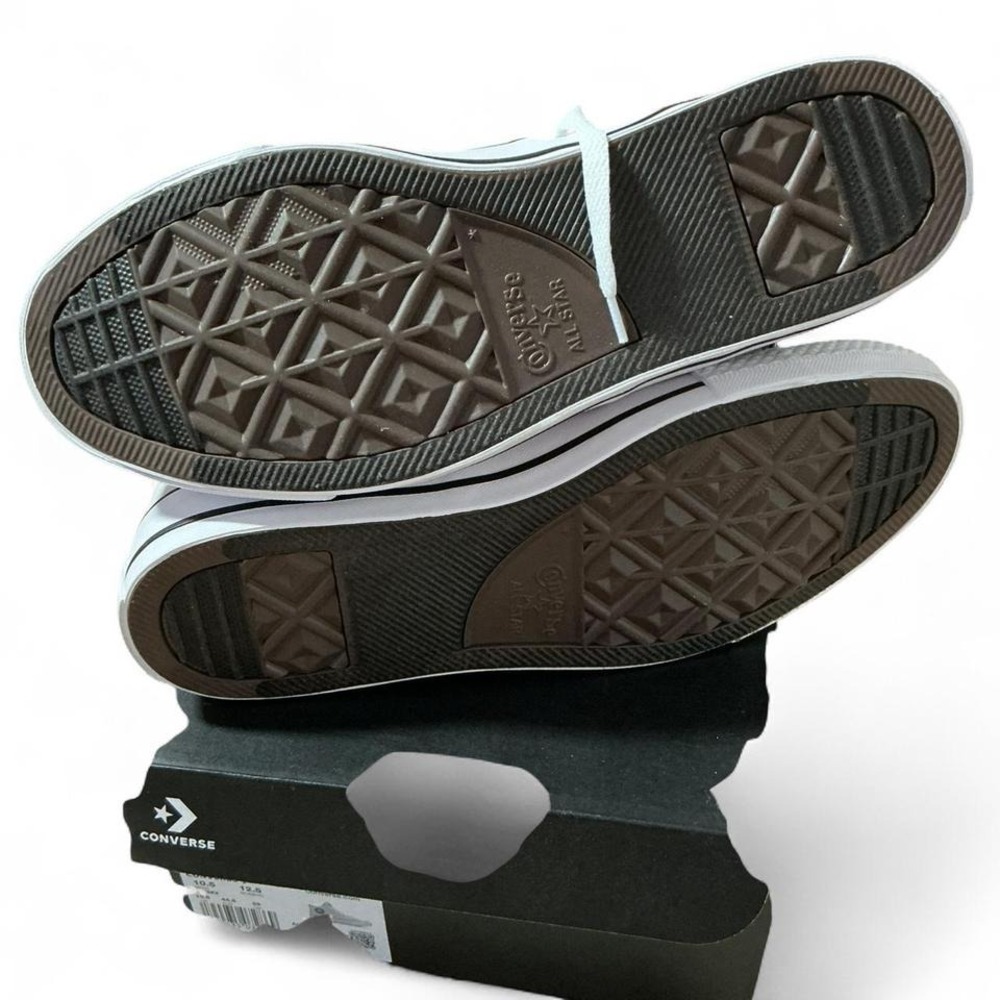 Converse All Star Mid Top Shoes Sneakers Light Grey Mens 10.5 US 44.5 EU NEW BOX - Picture 6 of 6